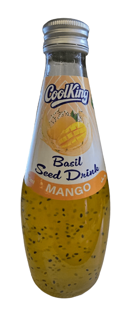 Cool King Basil Seed Drink Mango 290ml |كولنغ عصير المانغا وبذور الريحان - 2kShopping