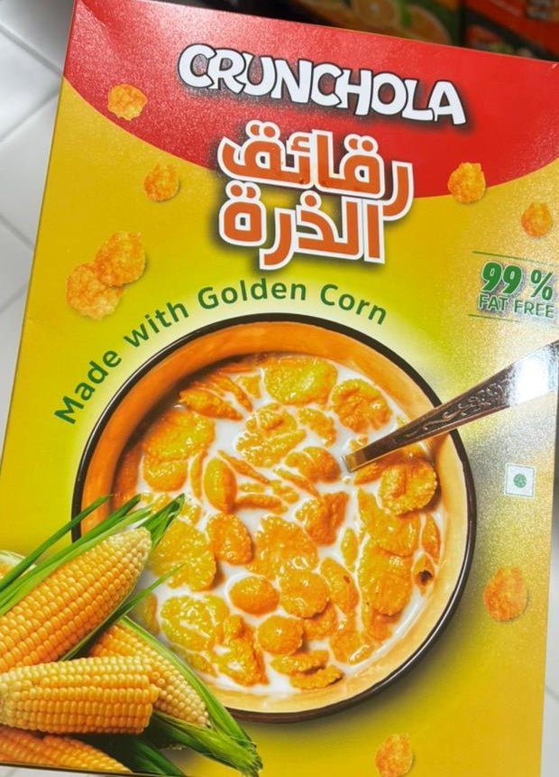 Crunchola Corn Flakes 500g Expiry Date (12/2025) | كرانشولا رقائق الذرة - 2kShopping