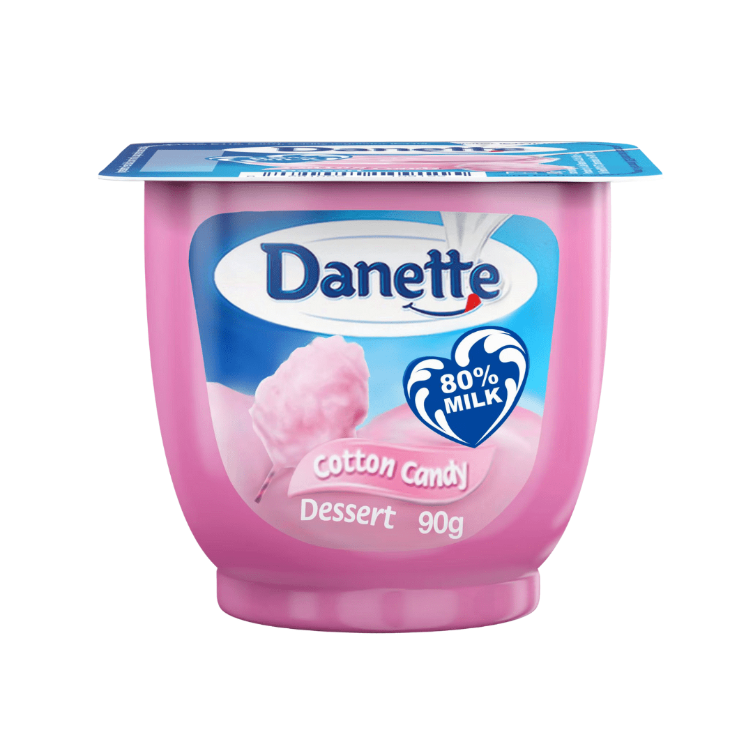 Danette Cotton Candy Dessert 90g | دانيت حلا غزل البنات - 2kShopping