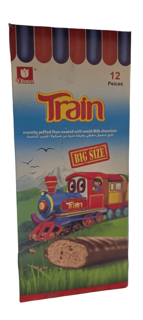 Diana Train Puffed Coated Smooth Chocolate 12 pcs x 25g - 2kShopping