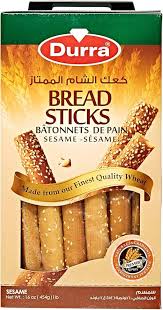 Durra Bread Sticks Sesame 12 x 400g | الدرة كعك شامي بالسمسم