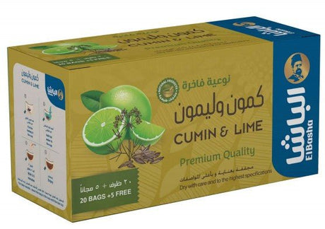 El - Basha Cumin & Lemon Tea 25's|الباشا شاي كمون ليمون - 2kShopping