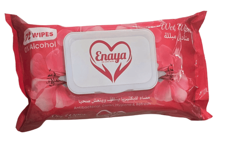 Enaya Wet Wipes (Red) | إينايا مناديل مبللة للأطفال (احمر) - 2kShopping