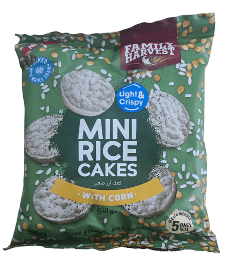 Family Harvest Mini Rice Cakes with Corn 50g - 2kShopping