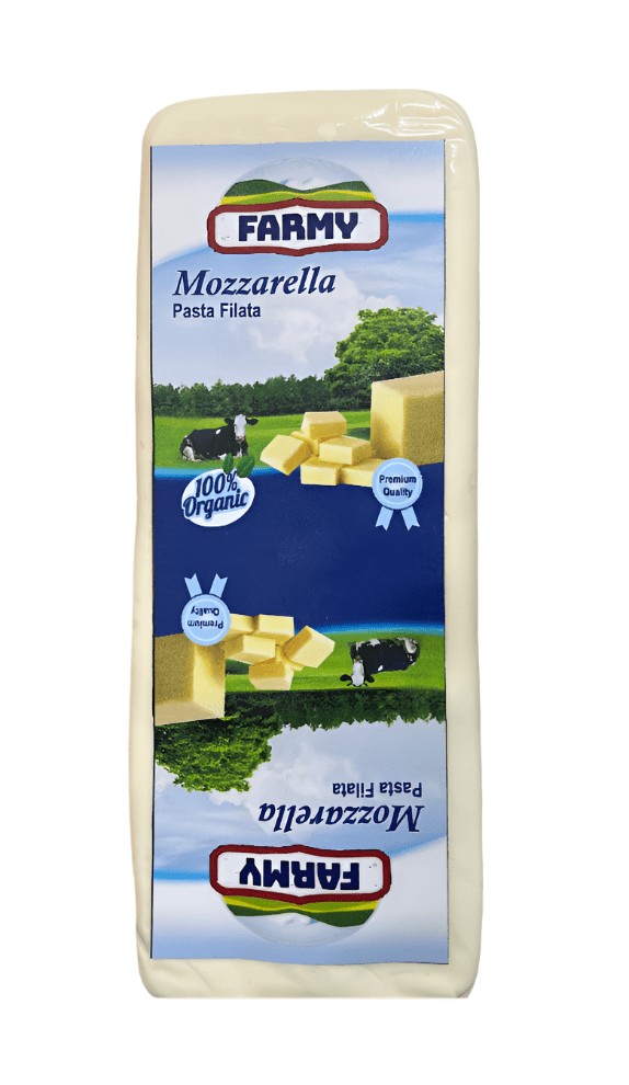 Farmy Mozzarella Cheese Block 2Kg | فارمي جبنة موزاريلا - 2kShopping