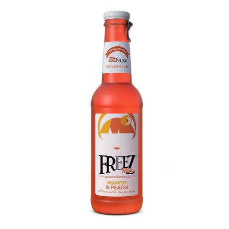 Freez Mango and Peach Carbonated Drink 275ml | فريز بنكهة المانجو والدراق - 2kShopping