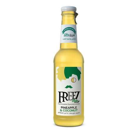 Freez Pineapple and Coconut Carbonated Drink 275ml | فريز بنكهة الأناناس وجوز الهند - 2kShopping