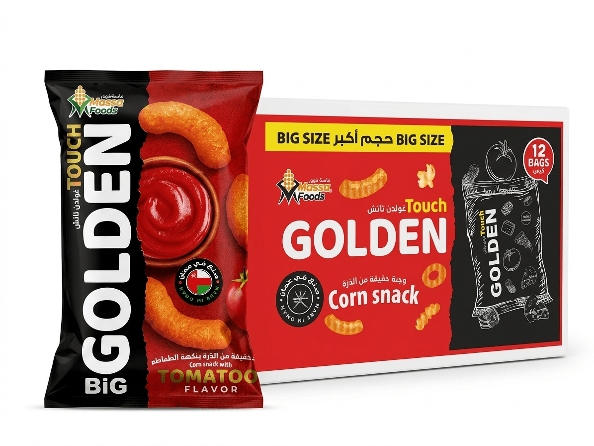 Golden Touch Corn Sticks Tomatoes Flavor 70g - 2kShopping