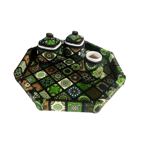 Green Leather Mate Set | طقم متة جلد أخضر - 2kShopping