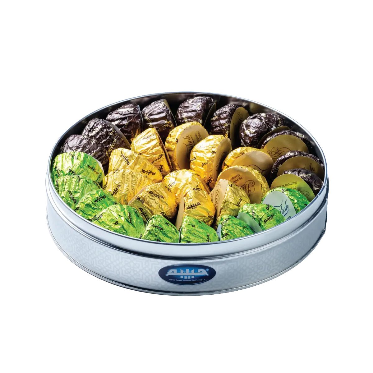 Habibah Maamoul Semolina Mix - Round Tin 1300g | حبيبة معمول سميد مشكل - 2kShopping