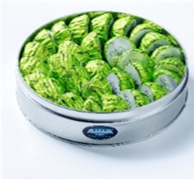 Habibah Maamoul Semolina Pistachio Tin Circle 1300g | حبيبة معمول سميد بالفستق - 2kShopping