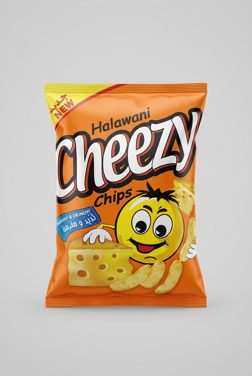 Halawani Cheezy Chips 20g | حلواني شيبس شيزي بالجبنة - 2kShopping