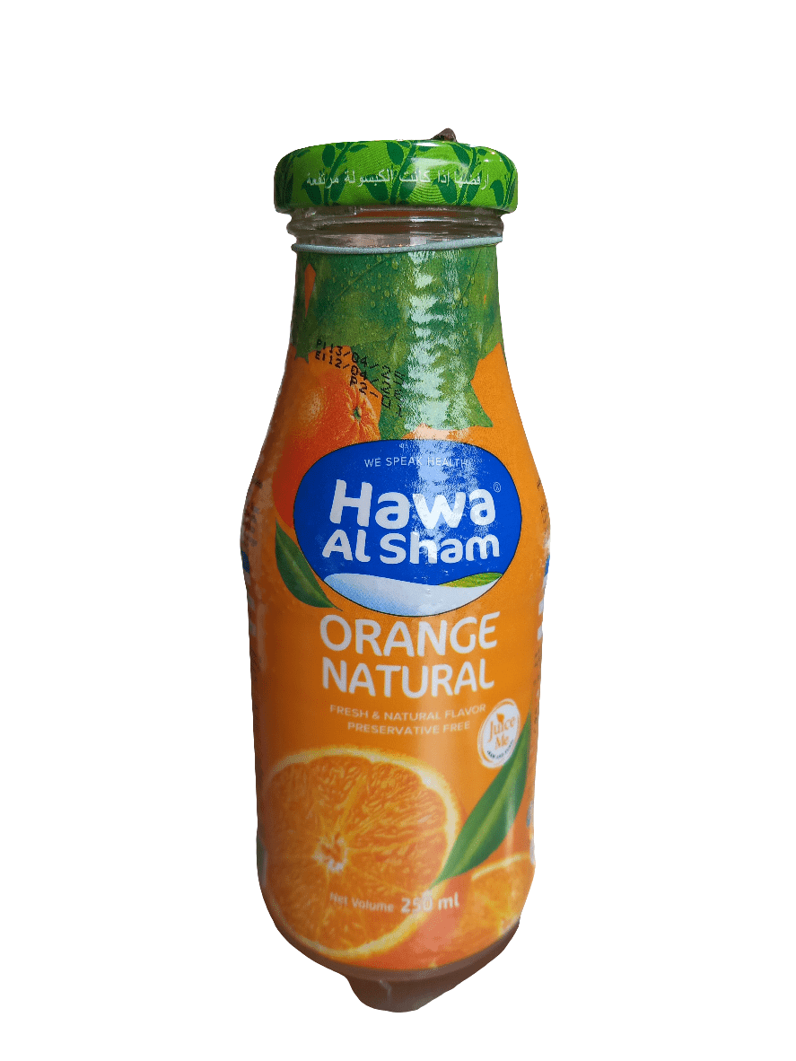Hawa Al Sham Orange Juice 250ml | هوى الشام عصير برتقال - 2kShopping