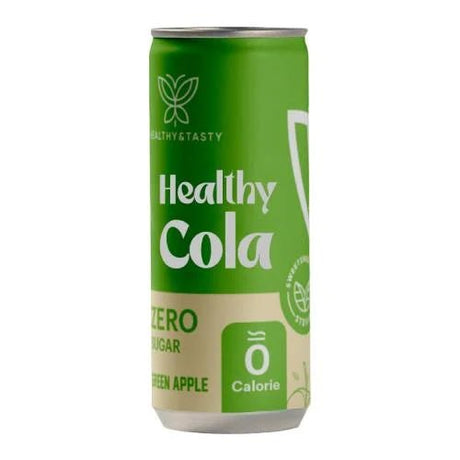 Healthy Green Apple Cola Zero 250ml | هيلثي مشروب غازي التفاح الأخضر - 2kShopping