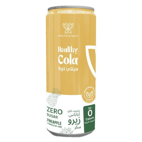 Healthy Pineapple Zero 250ml | هيلثي مشروب غازي الأناناس - 2kShopping