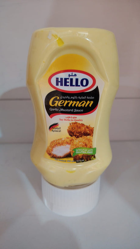 Hello German Garlic Mustard sauce 300 ml | هيلو صلصة ألمانية - 2kShopping