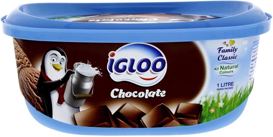 Igloo Tub Chocolate Ice Cream 1L - 2kShopping