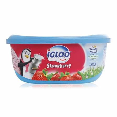 Igloo Tub Strawberry Ice Cream 1L - 2kShopping