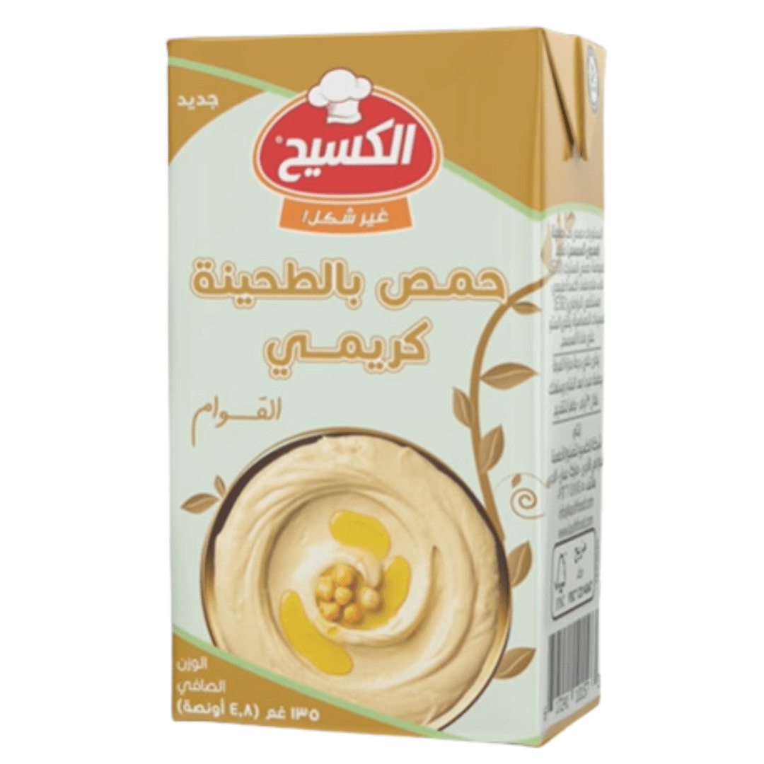 Al Kasih Creamy Hummus Tahina 135g | الكسيح حمص بالطحينة كريمية - 2kShopping