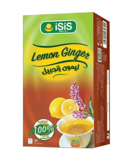 iSiS Lemon Ginger Tea 25 Bags | ايزيس ليمون بالزنجبيل - 2kShopping