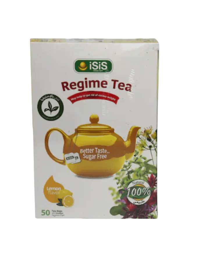 iSiS Regime Tea with Lemon 50 Bags | ايزيس شاي الريجيم بالليمون - 2kShopping