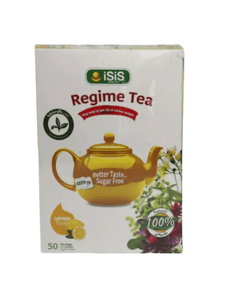 iSiS Regime Tea with Lemon 50 Bags | ايزيس شاي الريجيم بالليمون - 2kShopping