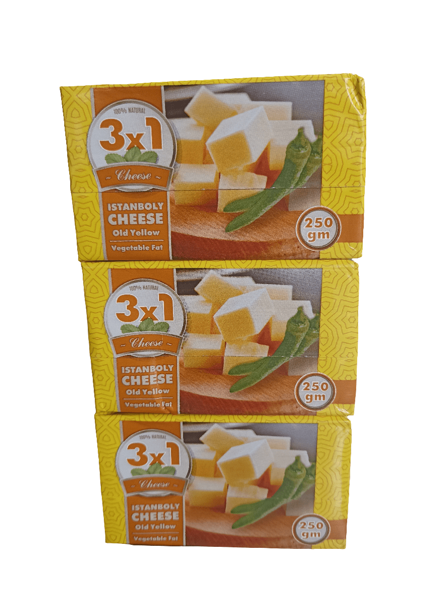 Istanboly Cheese Old Yellow 3x250g | جبنة اسطنبولي صفراء - 2kShopping