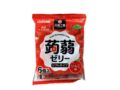 Japanese Konnyaku Jelly Apple Flavor 6Pcs| جيلي ياباني بطعم التفاح - 2kShopping