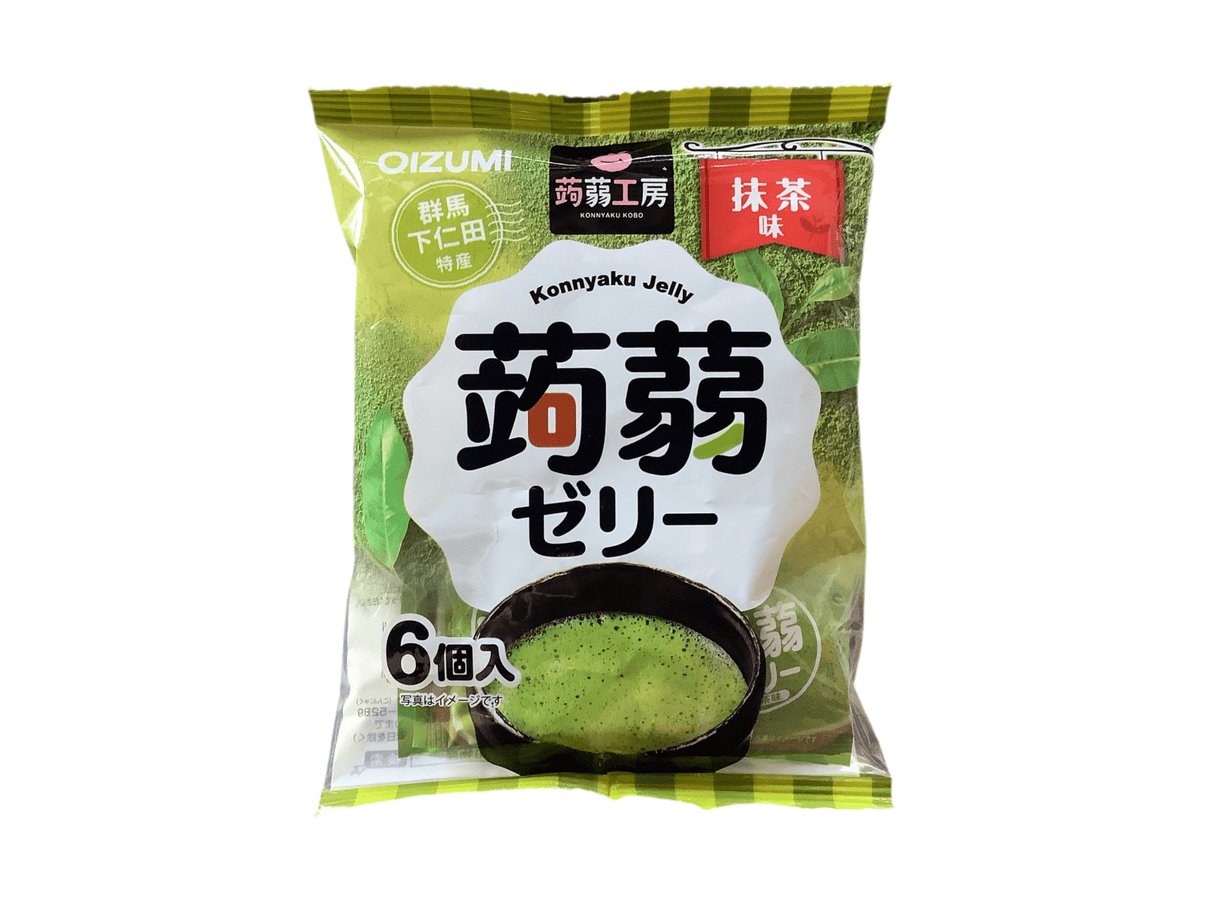 Japanese Konnyaku Jelly Matcha Flavor 6Pcs| جيلي ياباني بطعم الماتشا - 2kShopping