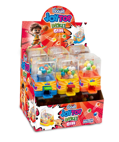 Joytop Basket Gum Toy 12 X 24g | جوي توب لعبة كرة سلة مع علكة - 2kShopping