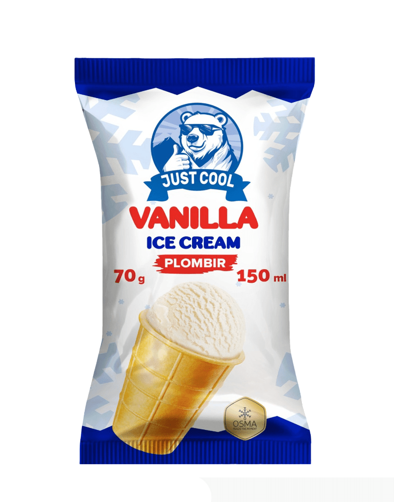 Just Cool Vanilla Cup Ice Cream 70g | جست كول ايسكريم الفانيلا كوب - 2kShopping