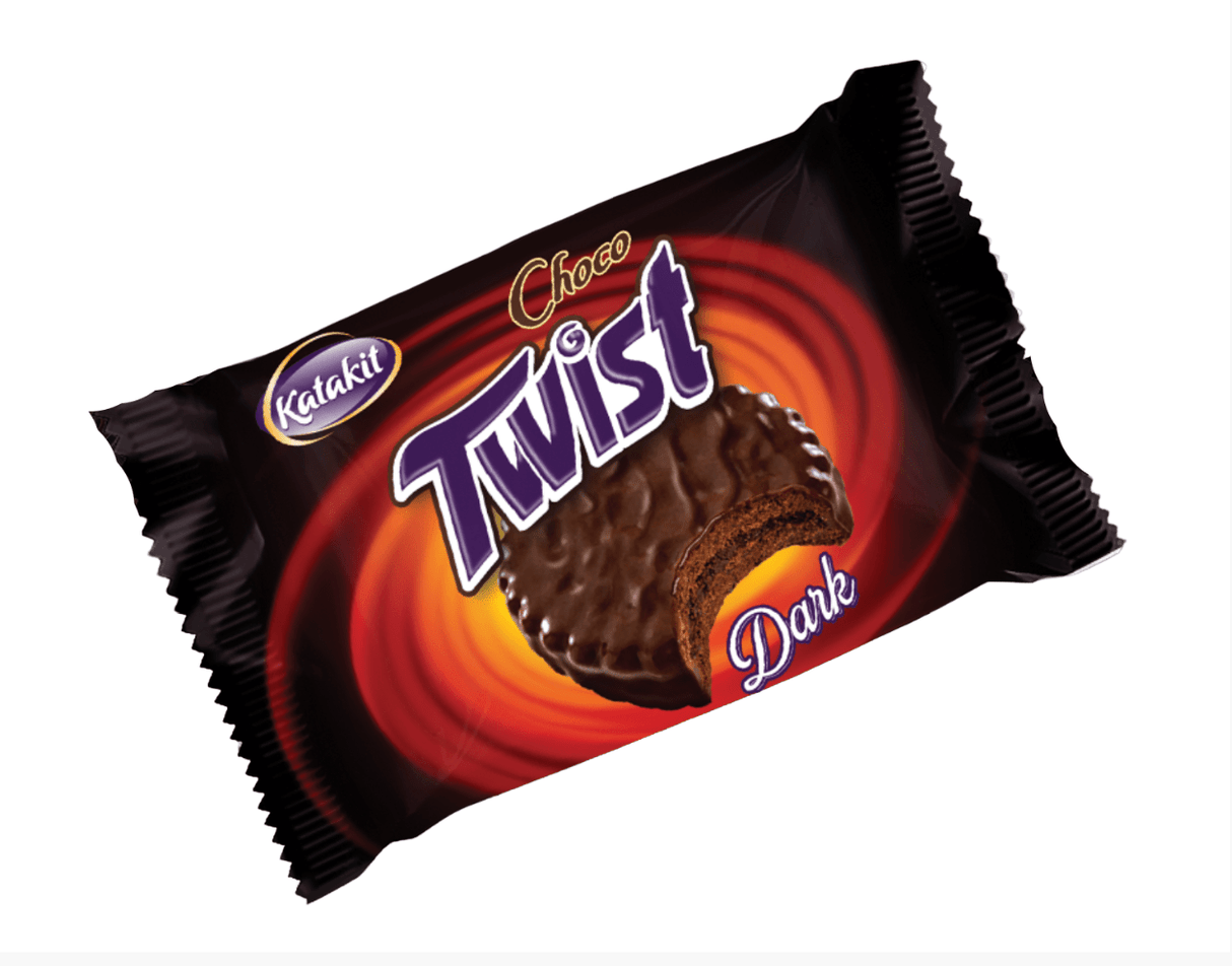 Katakit Choco Twist Dark 22g | كتاكيت تويست داكنة - 2kShopping