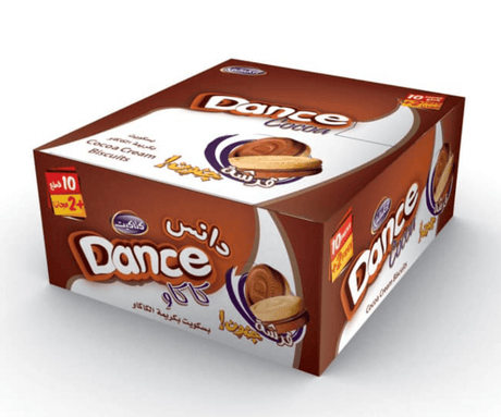 Katakit Dance Biscuits Box 12 x 35g | دانس بسكيوت محشي بالشوكولاتة - 2kShopping
