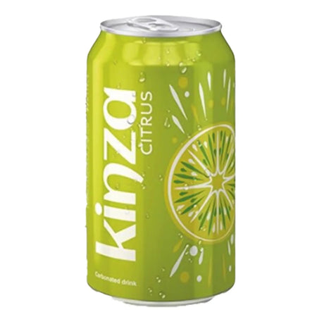 Kinza Citrus Carbonated Drink 185ml | كينزا بطعم الحمضيات - 2kShopping