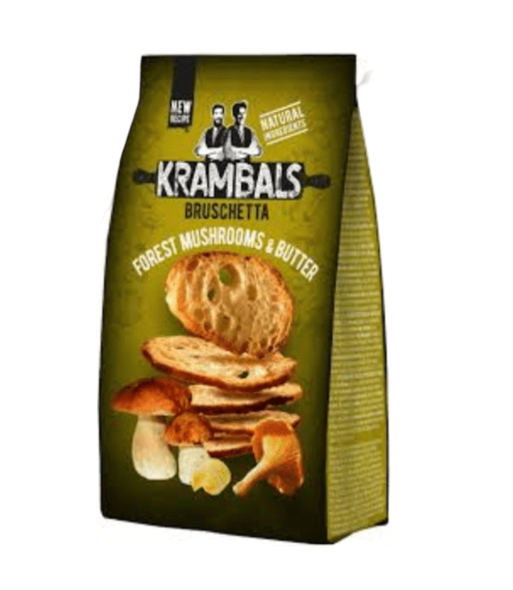 KRAMBALS Forest Mushrooms & Butter 70g | خبز محمص بنكهة المشروم والزبدة - 2kShopping