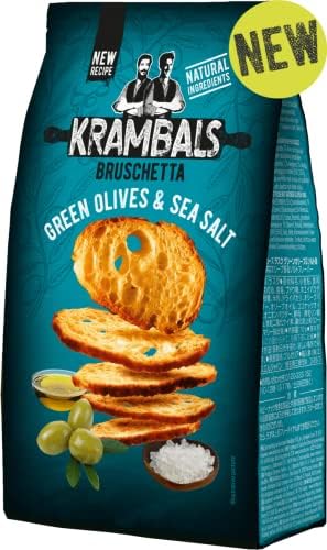 KRAMBALS Green Olives & Sea Salt 70g | خبز محمص بنكهة الزيتون وملح البحر - 2kShopping