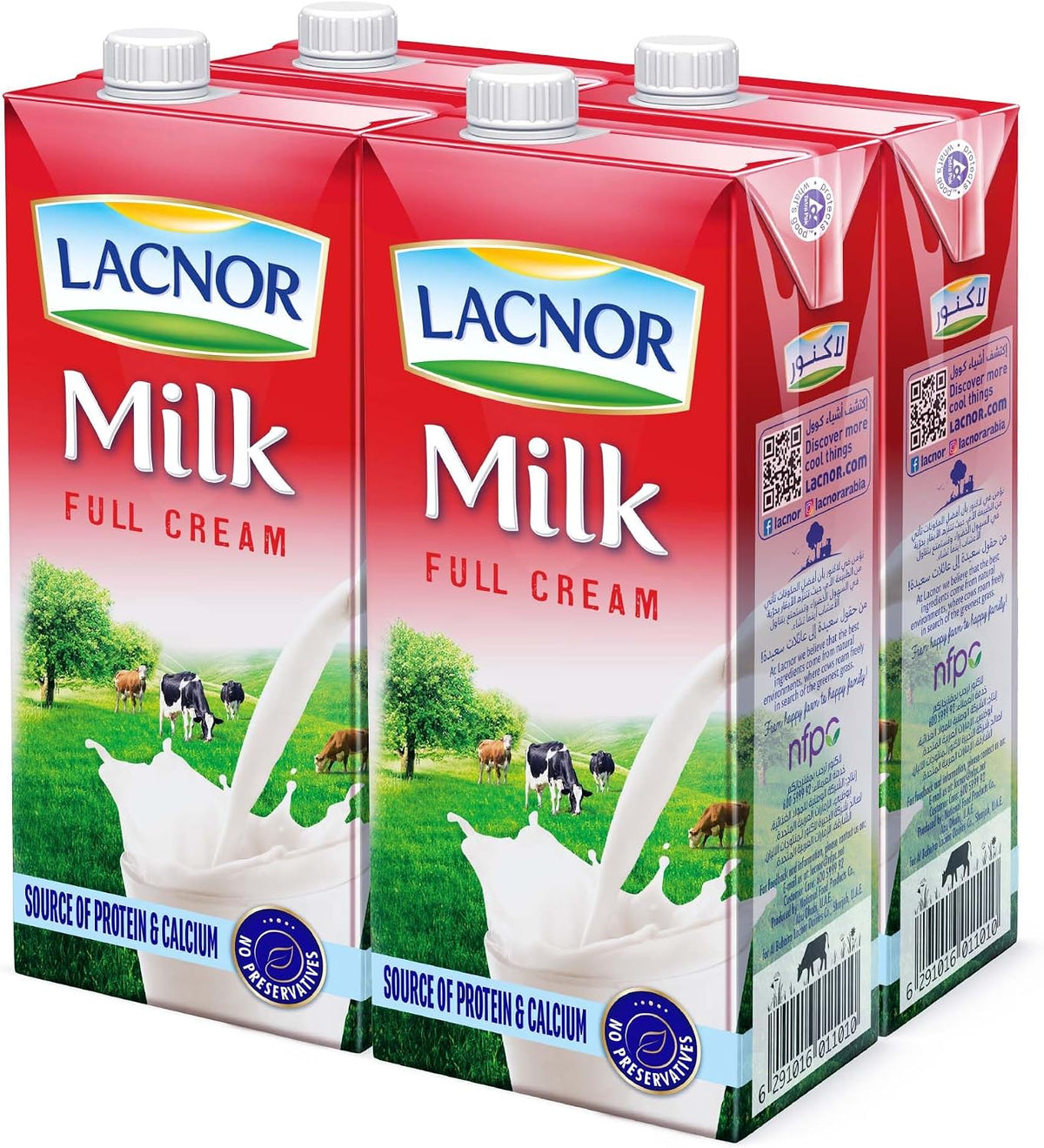 Lacnor Full Cream Milk 1 Ltr x 4pcs - 2kShopping