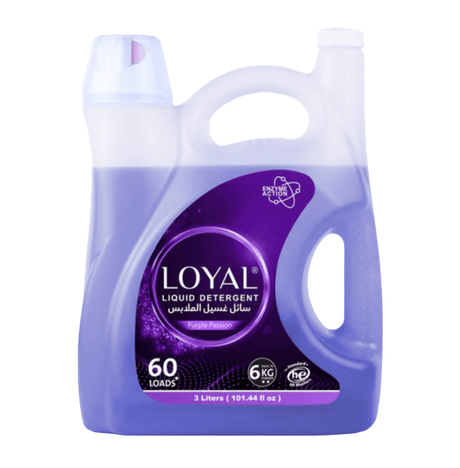 Loyal Laundry Detergent Liquid Purple Passion 3L | لويال سائل غسيل البنفسجي - 2kShopping