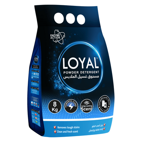 Loyal Laundry Detergent Powder 8Kg | لويال مسحوق غسيل الملابس - 2kShopping