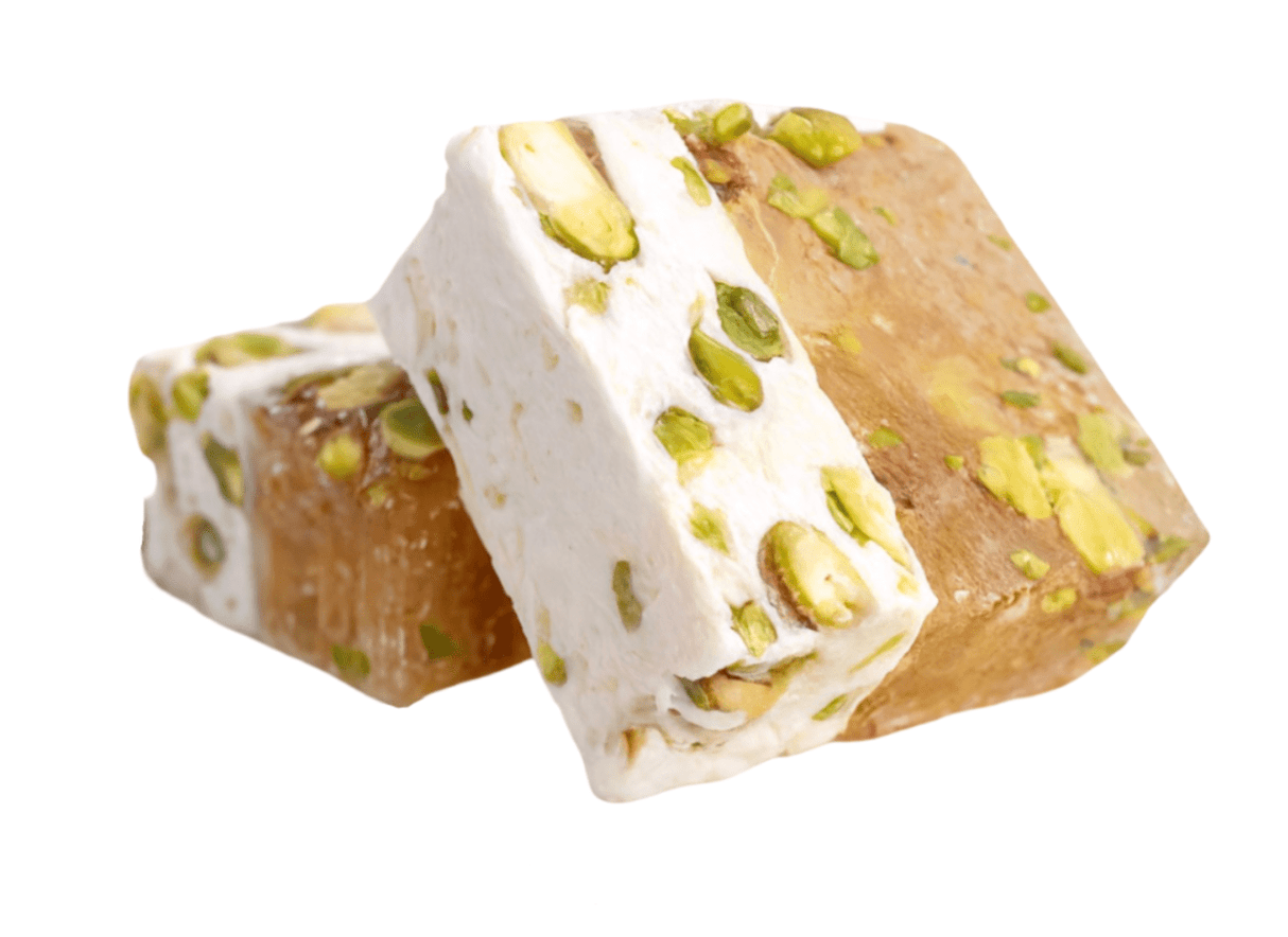 Malban & Nougat Pieces with Pistachio Medium Square 3.5cm 1Kg | قطع الملبن والنوجا بالفستق - 2kShopping
