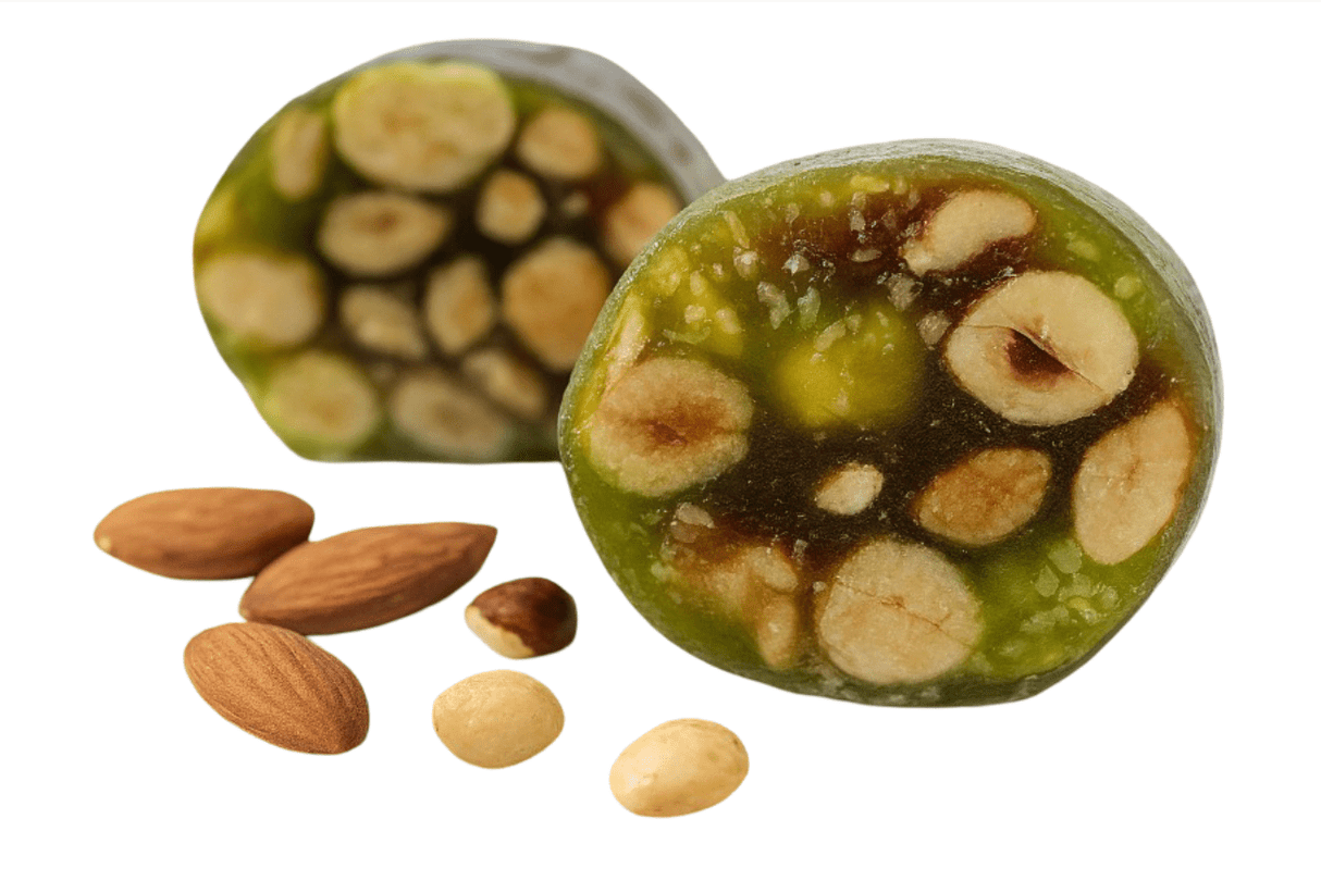 Malban Pieces Kiwi with Nuts Extra 1Kg | قطع ملبن كيوي بالمكسرات اكسترا - 2kShopping