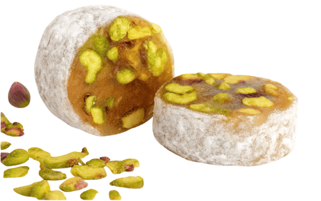 Malban Pieces with Pistachio Extra Topped with Sugar 1Kg | قطع الملبن بالفستق مغطاة بالسكر صغيرة - 2kShopping