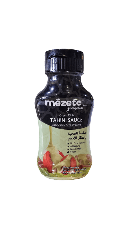 Mezete Green Chilli Tahini Sauce 315g (Exp: 1/2026) | مزيت صلصة الطحينة بالفلفل الاخضر - 2kShopping