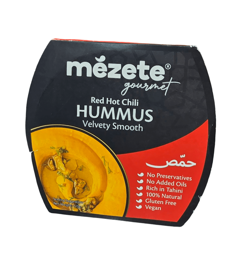 Mezete Hummus Red Hot Chilli 215g (Exp: 5/2026) | مزيت حمص حار - 2kShopping