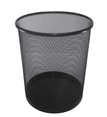 Moonlight Dustbin Office Black 13L | سلة قمامة مكتبية - 2kShopping