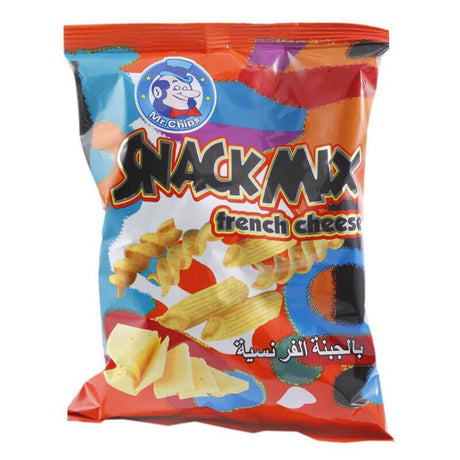 Mr Chips Snack Mix French Cheese 77g | سناك مكس بالجبنة الفرنسية no - 2kShopping
