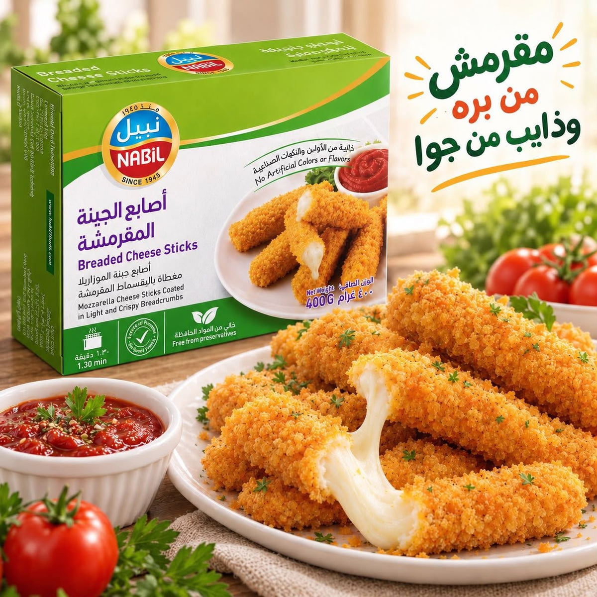 Nabil Breaded Cheese Sticks 400G - 2kShopping