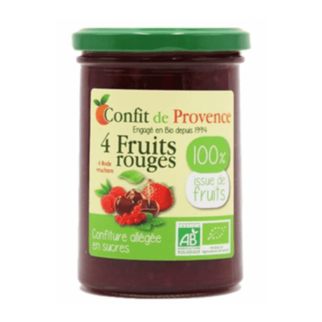 Organic 4 Red Berries Jam (100% Fruit) 290g | مربى التوت الأحمر العضوي (١٠٠٪ فاكهة) - 2kShopping