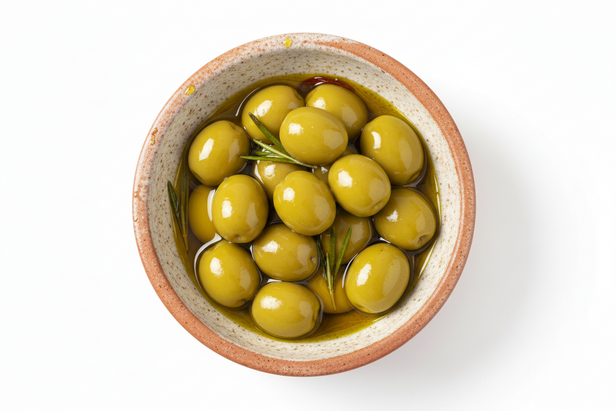 Al Nabulsi Green Olives Baladi with Oil Jordan 1kg