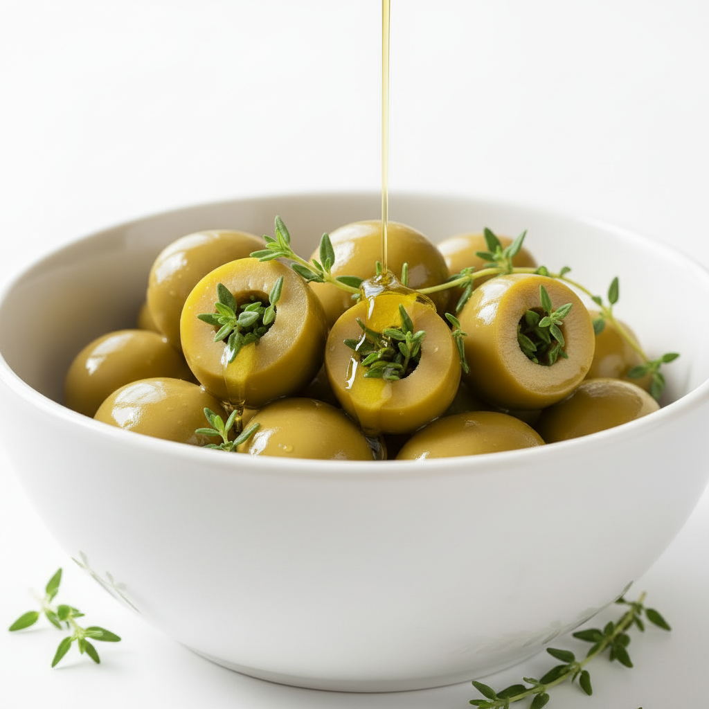 Organic Pitted Green Olives